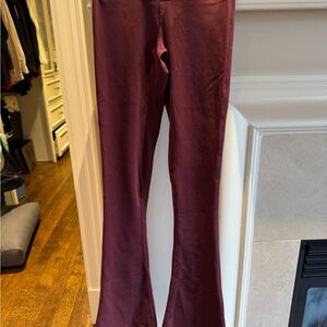 Burgundy Flared Pants Lululemon - never worn